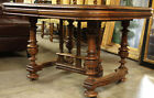 Antique Table, Dining, Square, French, Dark Wood Tones, 19th C.,  1800s!!