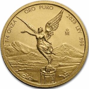 LIBERTAD MEXICO 2023 1/4 oz BU Gold Coin