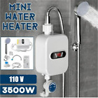 Electric Tankless Water Heater Instant Hot Shower Kitchen Heater 110V 3500W