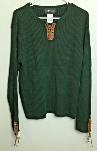 Vintage Sag Harbor Sport Green Long Sleeve Sweater Size L Womens