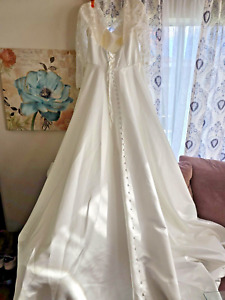 wedding dress size 16 white