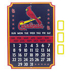 MLB St. Louis Cardinals  Metal Perpetual Wall Calendar with Magnets, 10 x 14 in