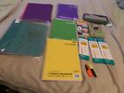 Small Lot of School Supplies – Notebooks, pens, pencils, folders etc – NEW