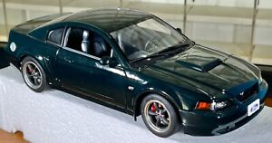 Autoart 2001 Bullitt '01 Ford Mustang GT Diecast 1:18 Dark Highlander Green Rare