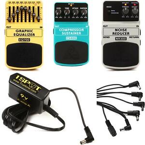 Behringer Compressor/EQ 3-Pack - Compressor, EQ, and Noise Reducer with Power