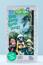 Sesame Street Sing Along Earth Songs VHS Sesame Songs Great Condition Working