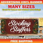 Stocking Stuffers Advertising Banner Vinyl Mesh Sign CHRISTMAS Xmas Holidays