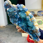 3.64LB Rare Natural blue cubic fluorite mineral crystal sample / China