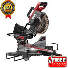 Corded Electric Sliding Compound Miter Saw Dual Bevel W/ Blade Stainless Steel