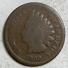 1869 Indian Head Cent Rare Very Old Antique KEY Date Solid Nice Coin B