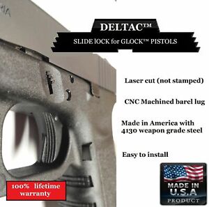 DELTAC® Extended Slide Lock release Lever For Glock 17 19 20 21 23 Gen1 to Gen4