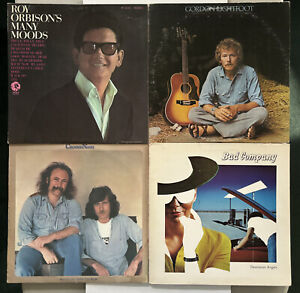 New ListingLot of 4 Vinyl LPs Roy Orbison Gordon Lightfoot Crosby & Nash Bad Company