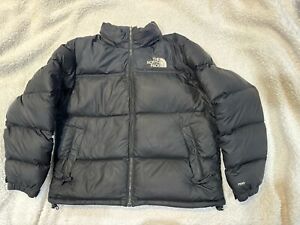 North Face 700 Puffer Jacket Mens Large Hooded black