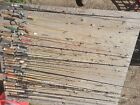 Huge Lot of (34) Vintage Antique Spinning Baitcasting Fishing Poles Rods