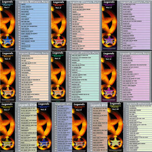LEGENDS ULTIMATE PARTY PACK-1 KARAOKE CD+G 10 DISC BOX SET MIX TRACKS NEW