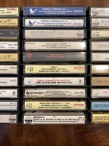 Lot Of Classical CASSETTES (29) Bach Beethoven Mozart Handel Gershwin