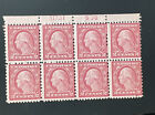 US Stamps; Scott #540 Regular Issues  Block of 8  (S 30) Type III M NH OG $355 F