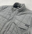 Wrangler Jacket Mens Extra Large Gray Chore Barn Quilted Coat Duck Canvas