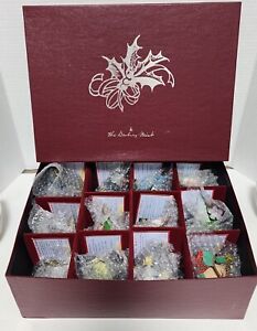 Danbury Mint The Song Bird Christmas Ornaments Box of 12 Beautiful Set READ (S2)