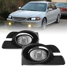 Fog Lights for 1998-2002 Honda Accord Front Bumper Clear Lens Switch Wiring Kit (For: 2000 Honda Accord)