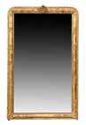 ANTIQUE FRENCH LOUIS PHILIPPE PERIOD GILTWOOD MIRROR 83