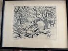 New ListingOriginal etching by Lionel Barrymore, pencil signed art from 1930 s