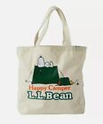 ⚡RARE⚡ LL BEAN PEANUTS 'Snoopy On Tent' Snoopy Bag *NEW W/TAGS* Snoopy Tote Bag