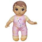 Baby Alive Cute ‘n Cuddly Baby Doll, 9.5-Inch First Baby Doll, Brown Hair