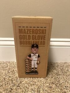 Bill Mazeroski AUTOGRAPHED Pittsburgh Pirates Golden Glove Bobblehead