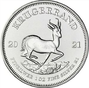 New ListingHot 2021 South Africa Silver Krugerrand Coin 1 oz.999 Fine Silver- In Stock
