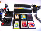 Atari 2600 Jr. Black Rainbow Console w/ 2 Controllers and 6 Games