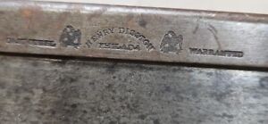 K162- antique 1850s Henry Disston Back Saw 14