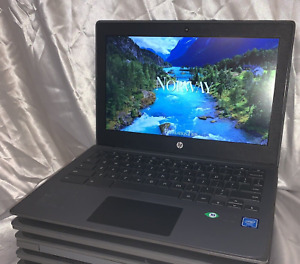 Lot of 7 HP Chromebook 11 G8 EE 11.6” Intel Celeron N4020 4GB 32GB W/ Chargers