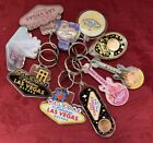NWT LOT 10 LAS VEGAS KEYCHAINS 2017 LUCKY PENNY GUITAR SHAPED WELCOME COME BACK