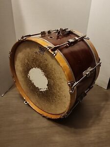 OLD Vintage WFL Ludwig Mahogany WOOD Snare Drum With Case