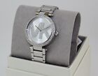 NEW AUTHENTIC MICHAEL KORS PARKER SILVER MK CRYSTALS WOMEN'S MK6658 WATCH