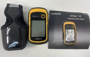 Garmin eTrex 10 2.2 inch Handheld GPS bundle with case and manual. Free Shipping