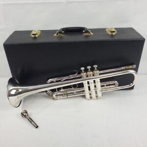 1960's GETZEN ETERNA DOC SEVERINSEN Plated Silver Trumpet w/ Case (EC3029046)
