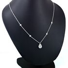 Beautiful Certified 2.50Ct White Diamond 925 Silver Necklace.Great sparkle!