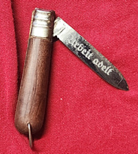 RARE! WW2 WWII German RAD Reichsarbeitsdienst pocket knife dagger Arbeit Adelt!