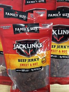 7 Bags Of Jack Links Beef Jerky Sweet & Hot. (10 Ounces Each)