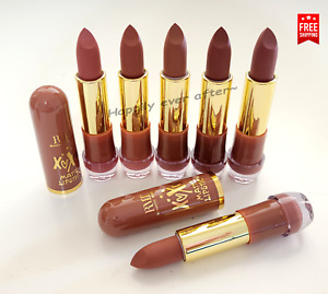6 PCs Romantic Beauty XOXO NUDE Matte Lipstick Set - All 6 Colors, Long Lasting