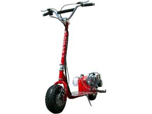 ScooterX Dirt Dog 49cc Gas Powered Scooter - SX-03Moped Adults Kids blue red