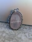 Rose Quartz Pendant 925 Sterling Silver Designer Jewelry Gift For Her Necklace