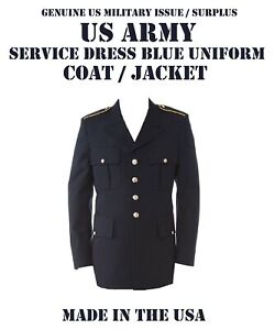 US ARMY MILITARY MEN'S CLA SERVICE DRESS BLUE BLUES ASU UNIFORM COAT JACKET Many