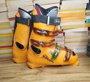 Salomon X Wave 10.0 Flex 110 Mens Ski Boots Size 26.0 Mondo 8 US Orange XWAVE