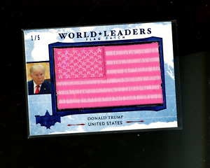 2020 Decision 2020 World Leader Flag Patch Blue Foil #WL54 Donald Trump pink /5