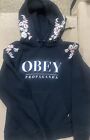 Obey Flowered Woman’s Embroidered Hoodie