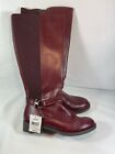 George Walmart woman’s boots size 7, burgundy dress boots zipper Msrp $49.99