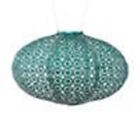 Allsop Solar Lantern - Oval Metallic Emerald